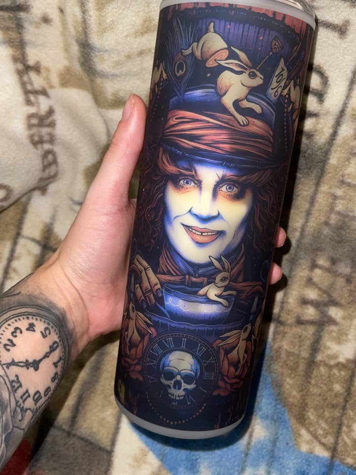 Alice and wonderland tumbler for wholesale by Fiveandmestudio