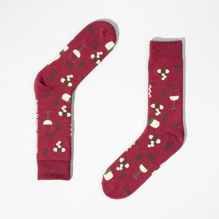 Sommelier strumpor - vinröd för wholesale av FYNGERS