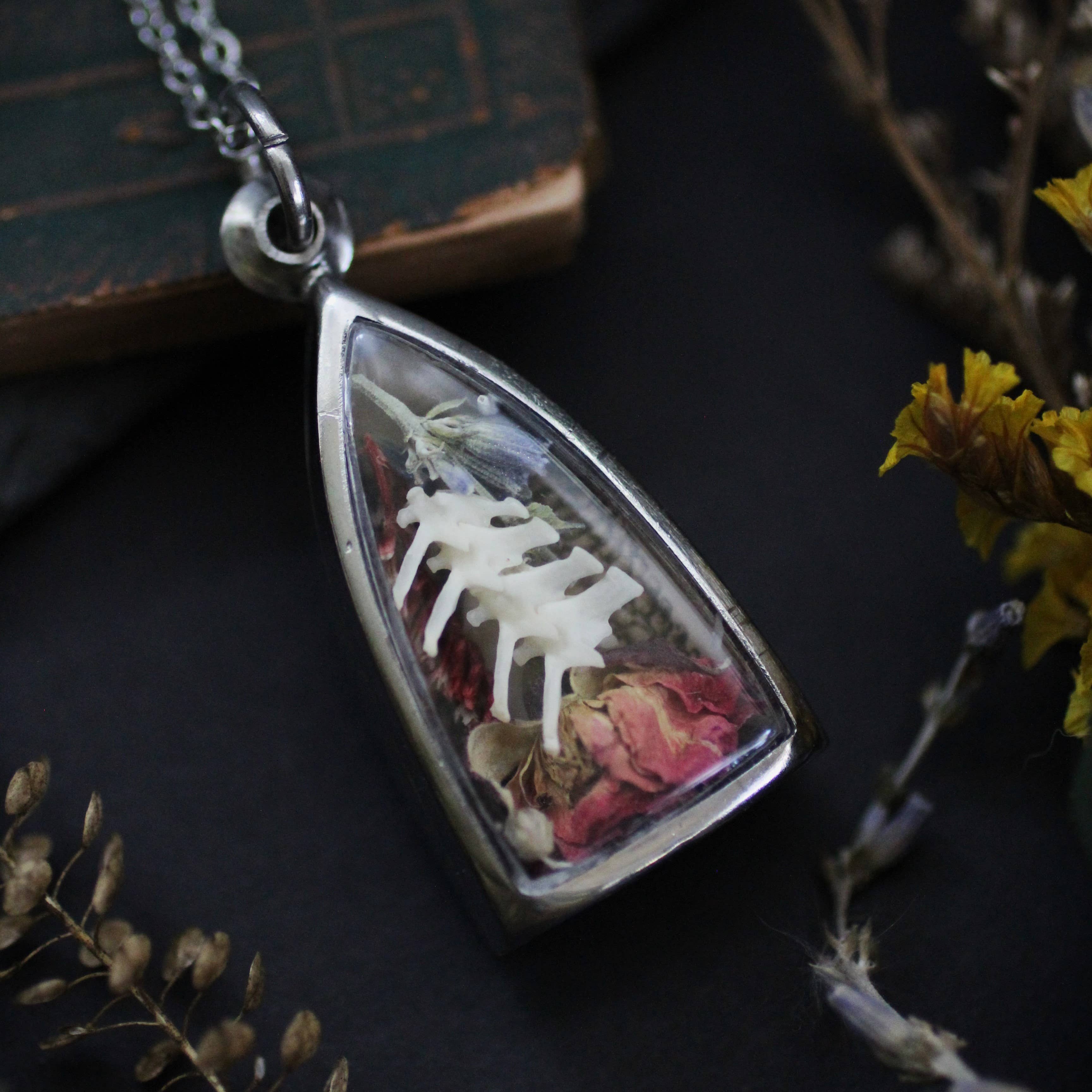 Kitty Bomb Curios - Wholesale Pendant/Charm Necklace - Bone Lockets oddity reliquary tooth window jewelry necklace6