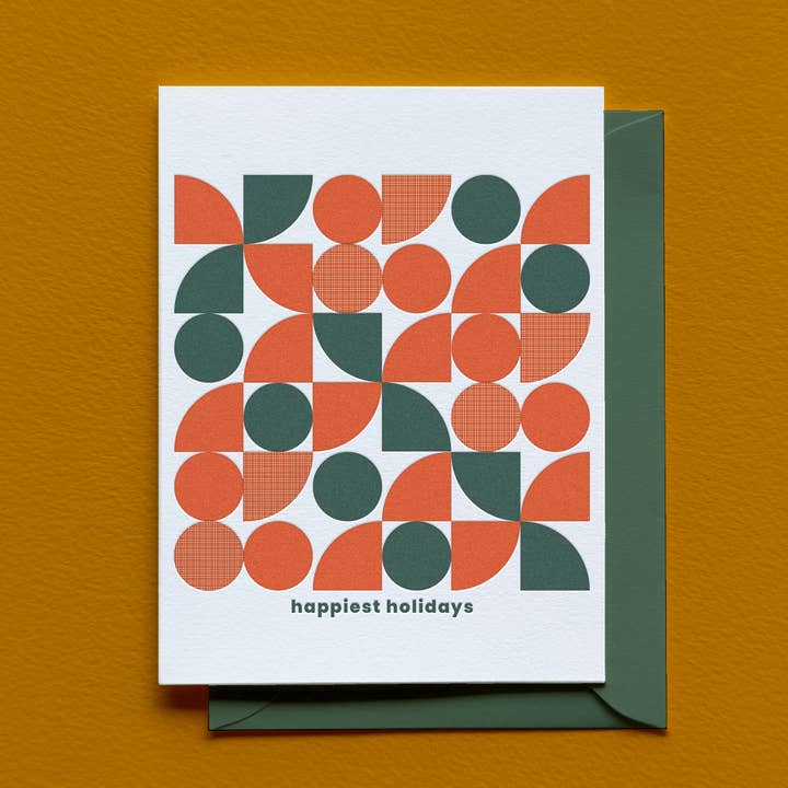 Carte Happiest Holidays pour la vente par Laughing Owl Press Co.