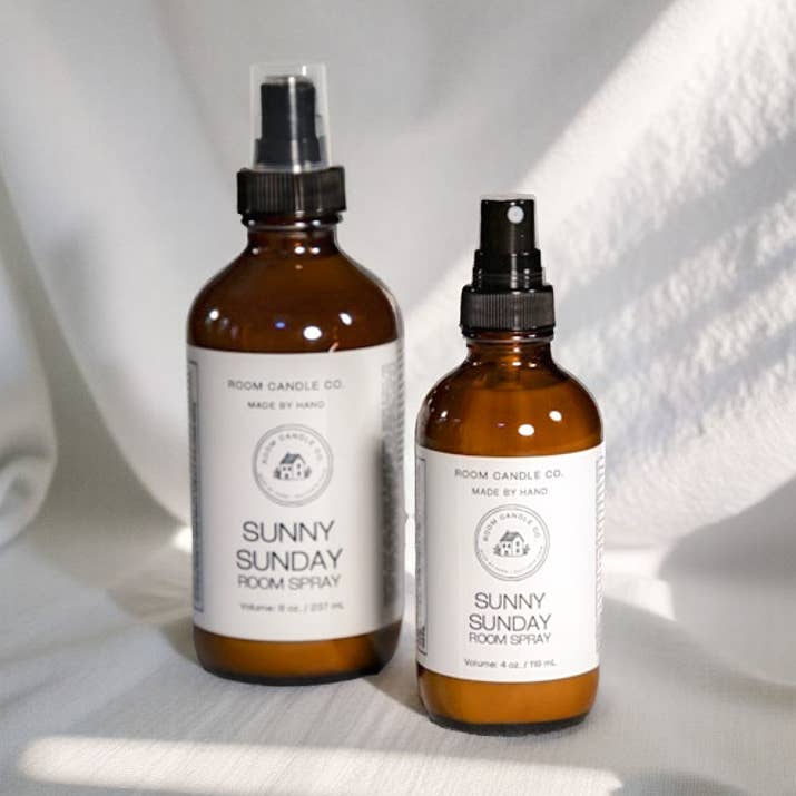 Solig söndag linnespray: Lavendel, Vitt te, Ren bomull för wholesale av Room Candle Co.