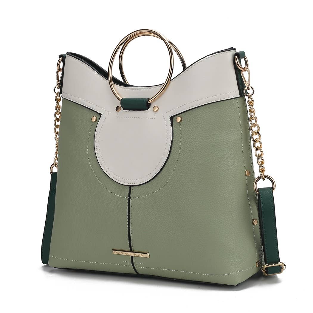 MKF Collection - Wholesale Top Handle Bag - Women's - MKF Kylie Top Handle Satchel Handbag Vegan Leather2