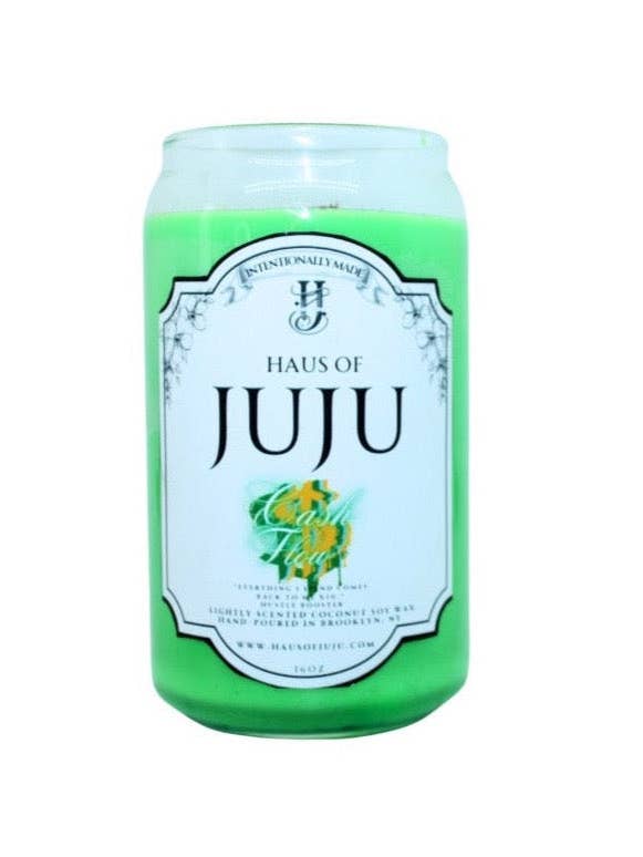 Cash Flow | Spiritually Fixed Money Candle | 16oz Coconut Soy Wax for wholesale by Haus of JuJu