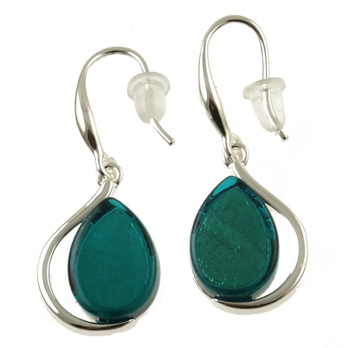 Origin Jewelry - Wholesale Dangle Earrings - Teardrop shape colored resin and shell earrings1