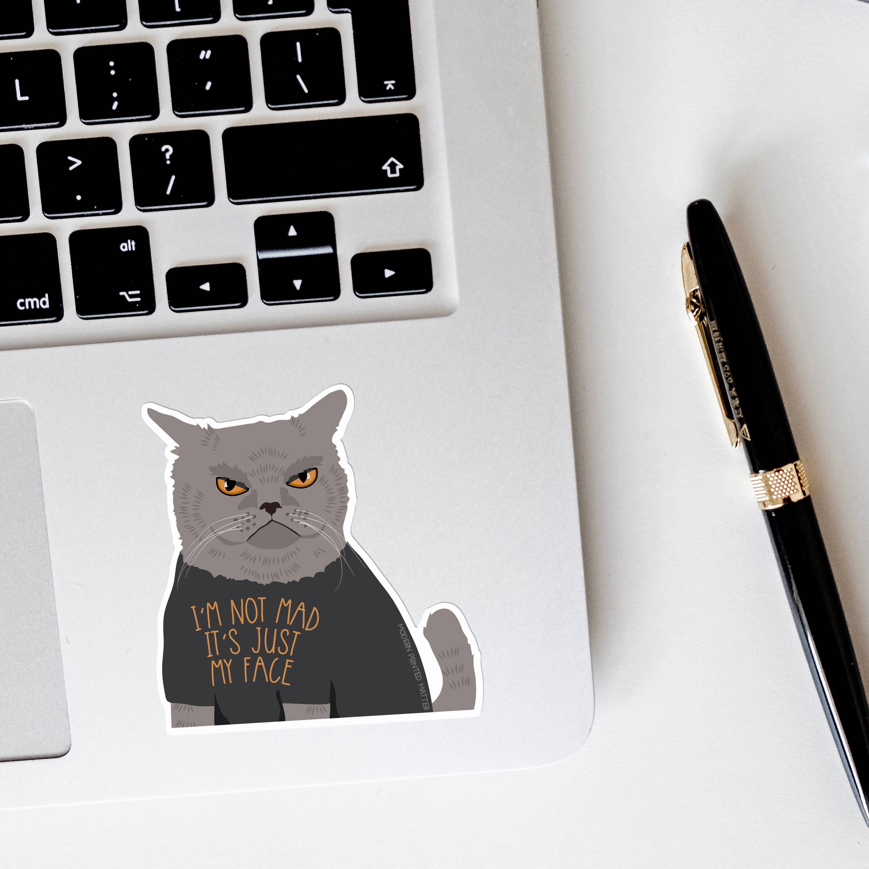 Modern Printed Matter - Wholesale Sticker - Not Mad Sticker2