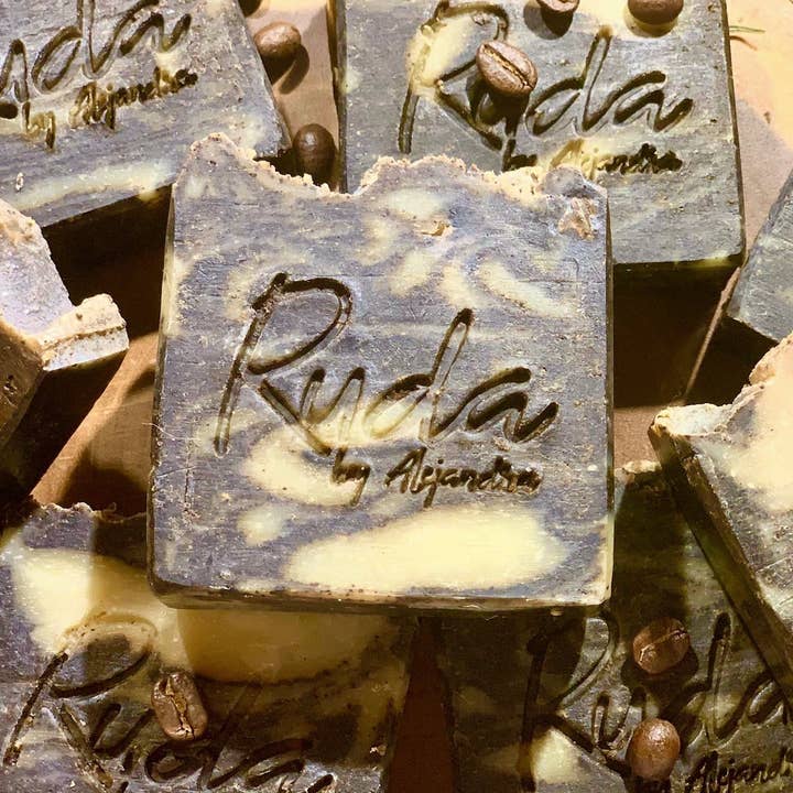 Ruda by Alejandra - Wholesale Bar Soap - Vanilla Clove Coffee Scrub Bar1