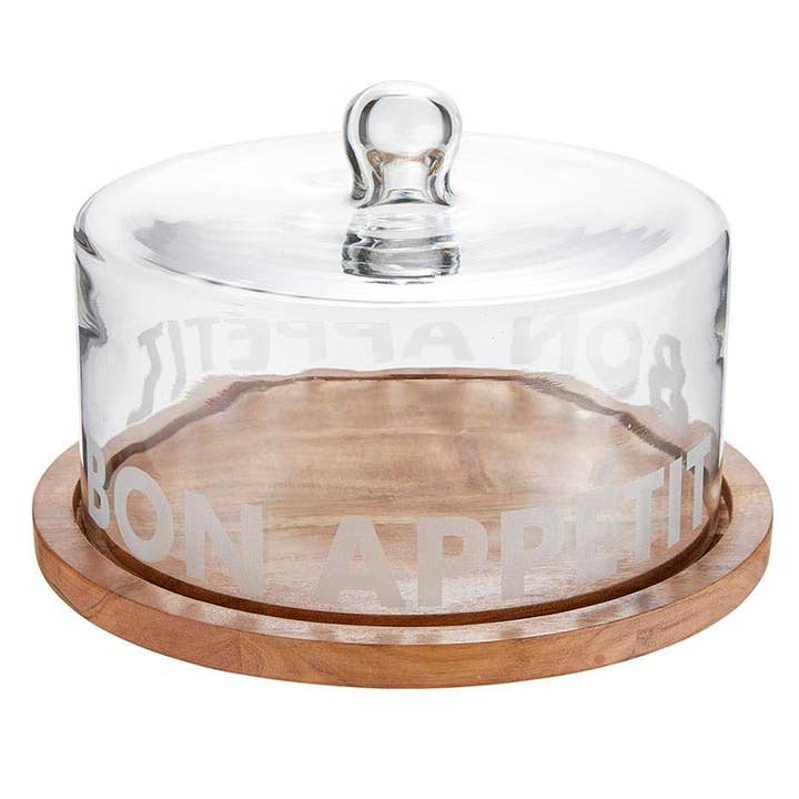 Angle - Wholesale Serving Tray - Face to Face Glass Serving Tray - Bon Appetit