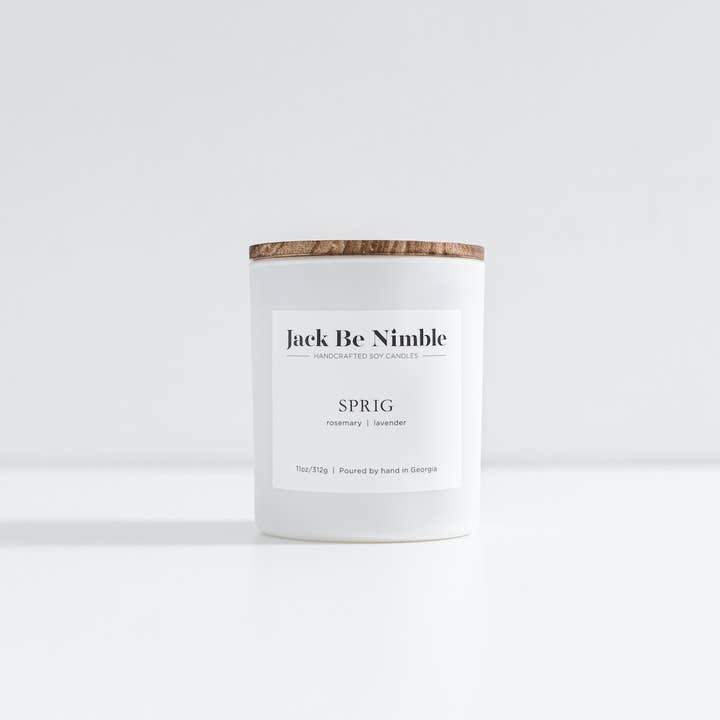 Jack Be Nimble Candles - Wholesale Jar/Filled Candle - 11oz Sprig Scented Soy Candle