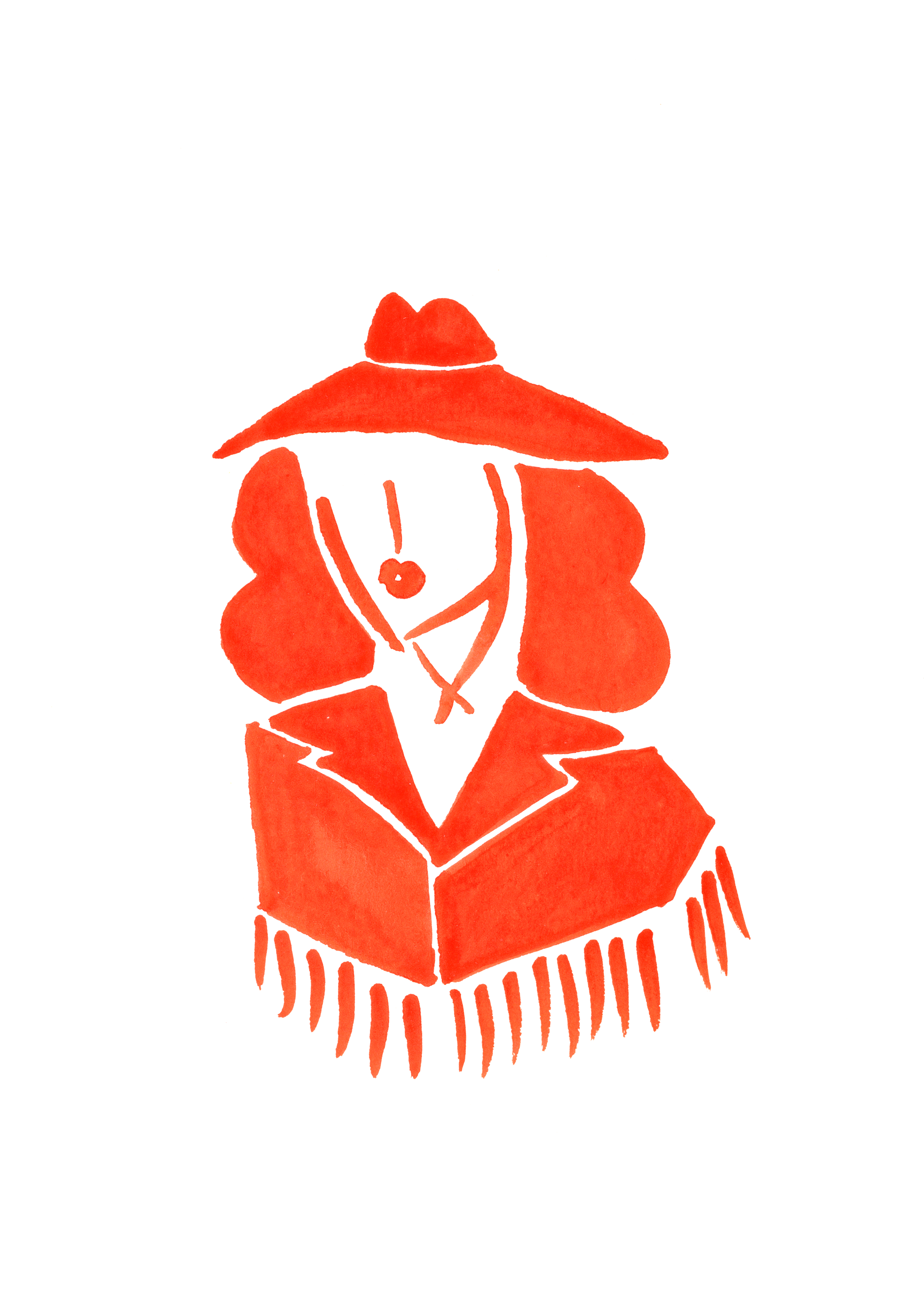 Mel K. Olrich Art - Wholesale Art Print - Modern red cowgirl illustration, western wall art5