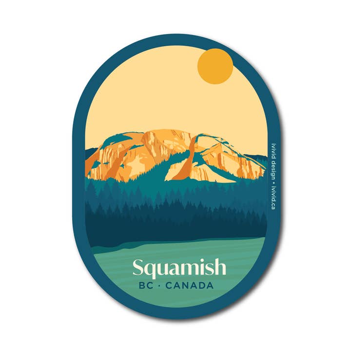 Squamish - BC - Canada - Sticker for wholesale by Ivivid Design