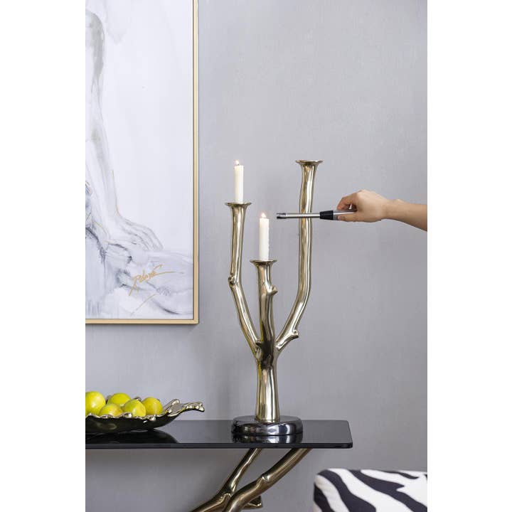 A&B Home Group Inc. - Wholesale Candle Holder - 8.5x6x24.5" Multi Taper Candle Holder - Gold2
