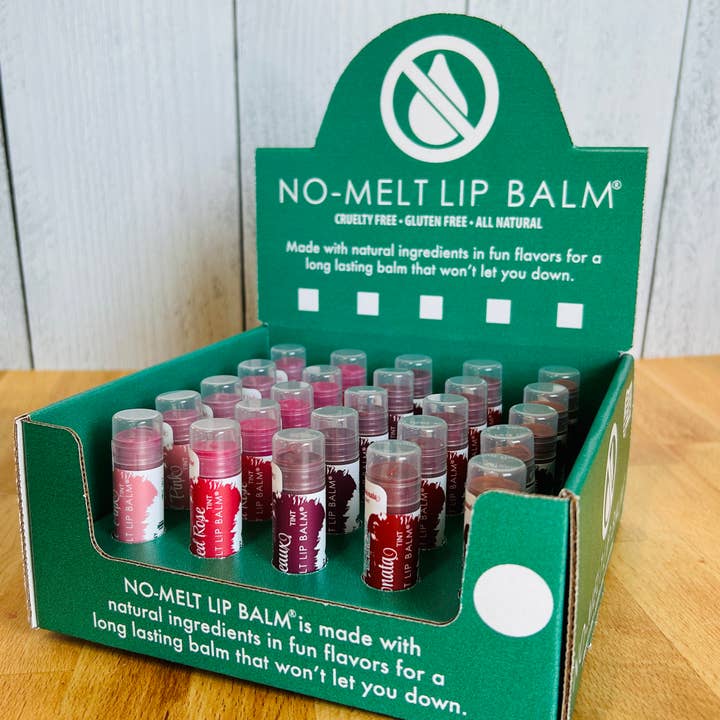 NO-MELT LIP BALM - Wholesale Lip Balm - NO-MELT LIP TINT tinted lip balms with display3