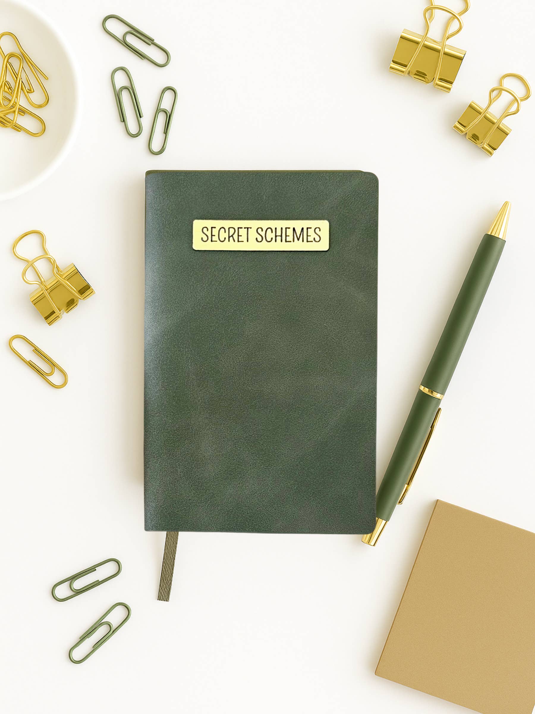 Write This Way - Wholesale Journal/Diary - Mini Memos™️ Journal|Secret Schemes Small Faux Leather Pocket Notebook