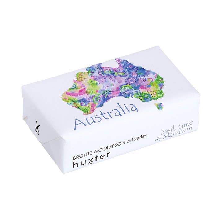 'Blue Map of Australia' Triple-milled soap for wholesale by Huxter