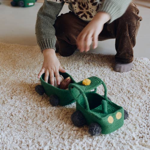 Lorena Canals - Wholesale Basket - Kids & Baby - Basket Tractor1