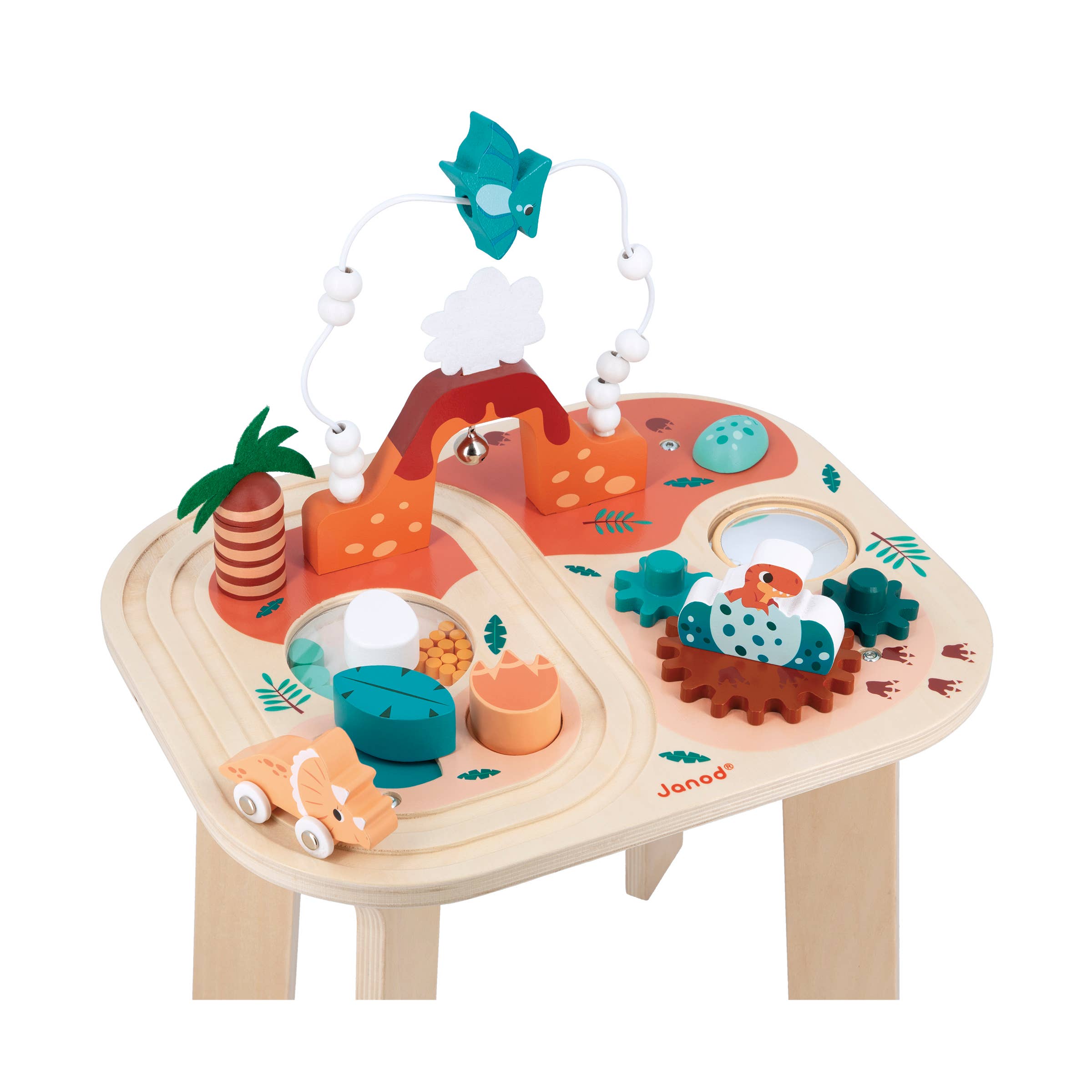 Janod - Wholesale Wood Toy - Kids - Dino | Activity Table | 8 activities | Early development Toy6