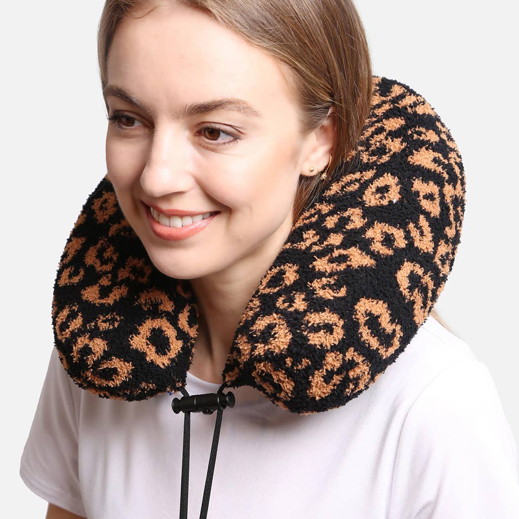 Fashion City - Wholesale Travel Pillow - Soft Leopard Print Travel Neck Pillow11