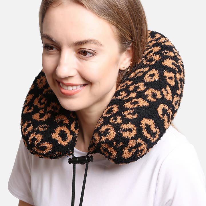 Fashion City - Wholesale Travel Pillow - Soft Leopard Print Travel Neck Pillow11