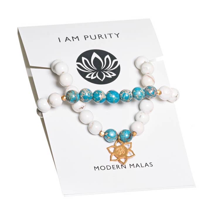 I Am Purity - Gold Lotus - Double for wholesale by Modern Malas