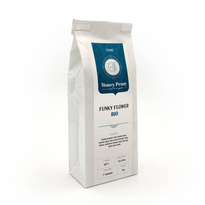 Funky Flower Organic Herbal Tea (50 g) for wholesale by Money Penny