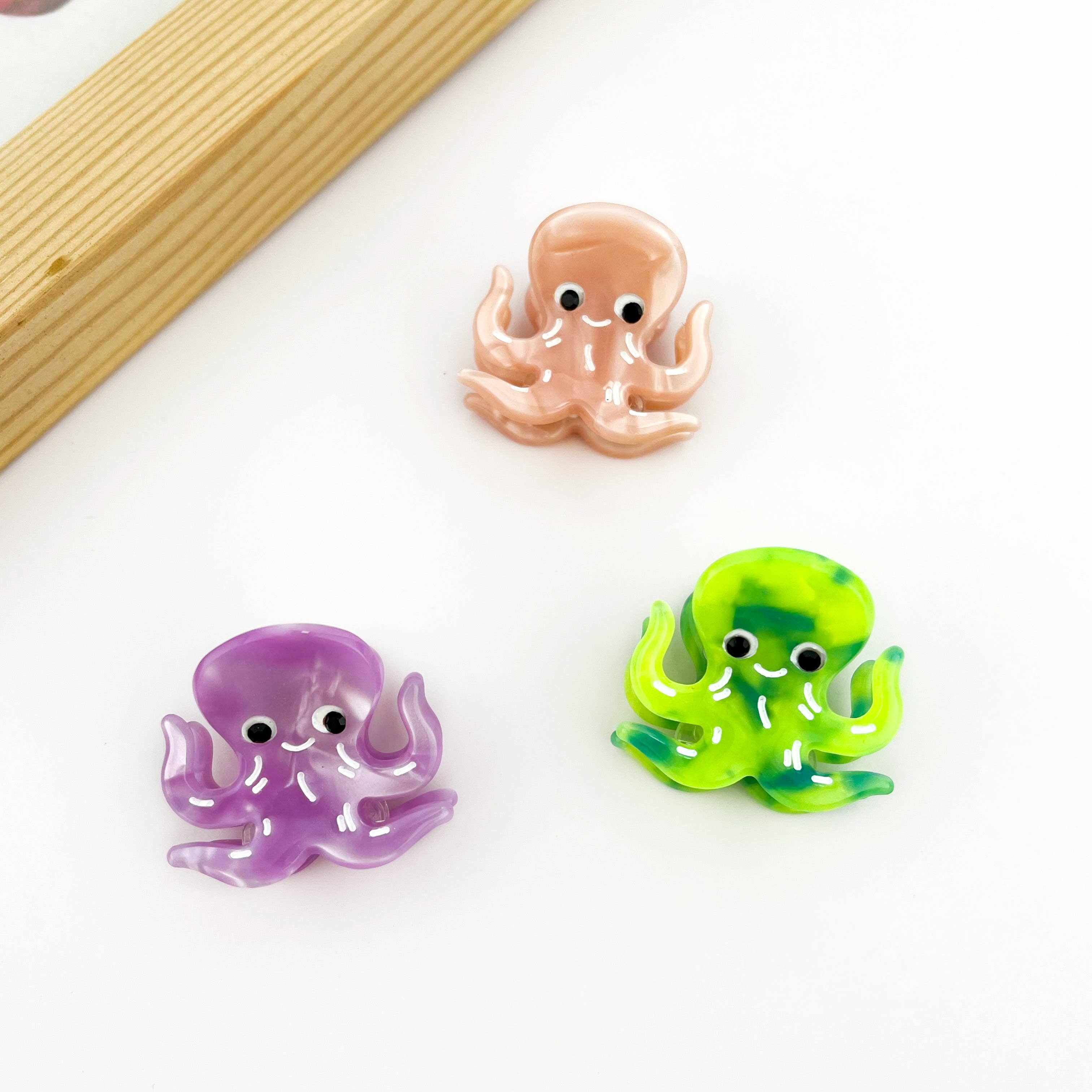 SoapElenGlen - Wholesale Hair Clip - Women's - Acetate Shark Octopus Hair Claw Clip,Mini Hair Clip8