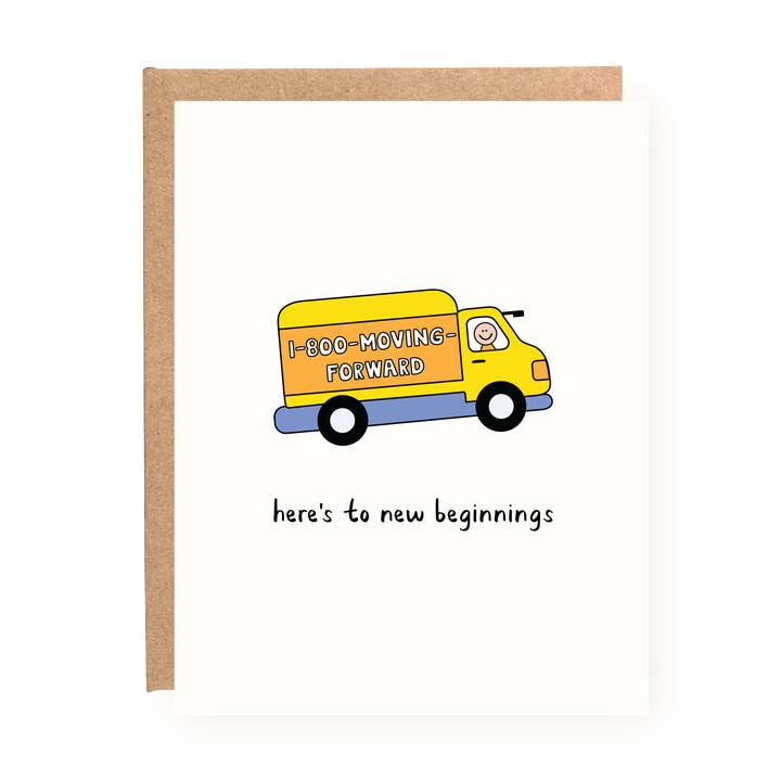 Moving Forward Encouragement Card for wholesale by Kwohtations