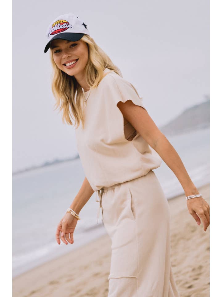 Oddi - Wholesale Lounge Set - Women's - Plus French Terry Muscle Tank And Sweat Pants Set2