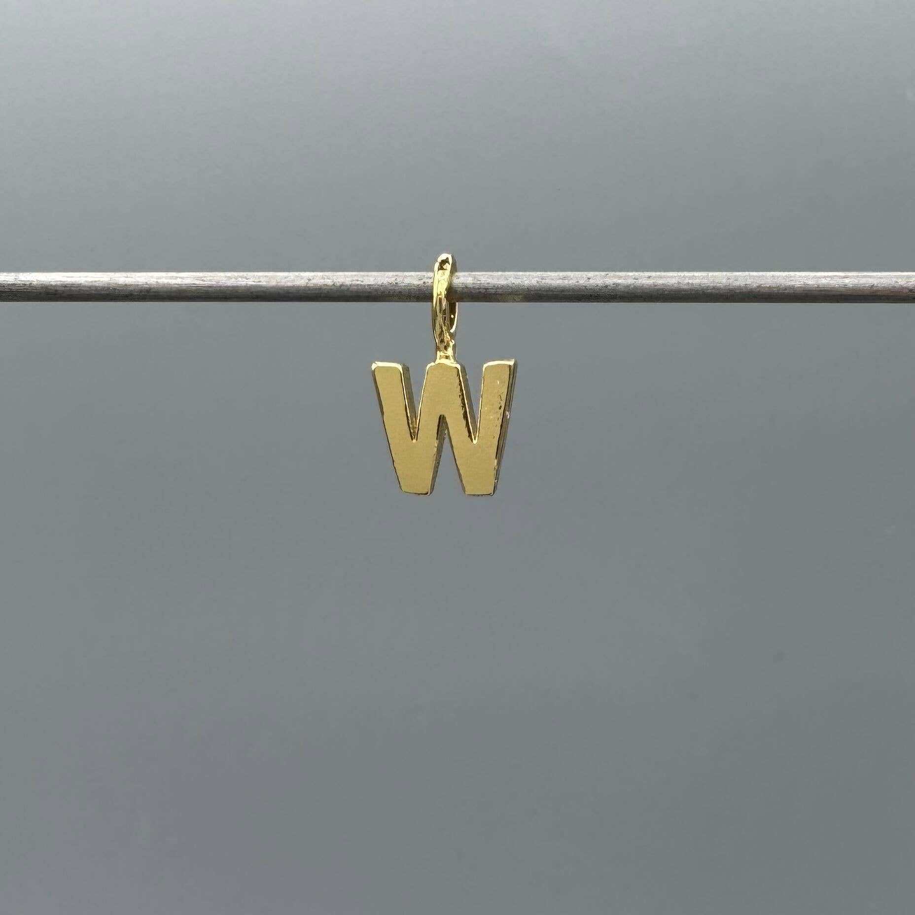 Something Silver - Wholesale Individual Charm/Pendant - Perfect Little Block Letter Initial Charm22