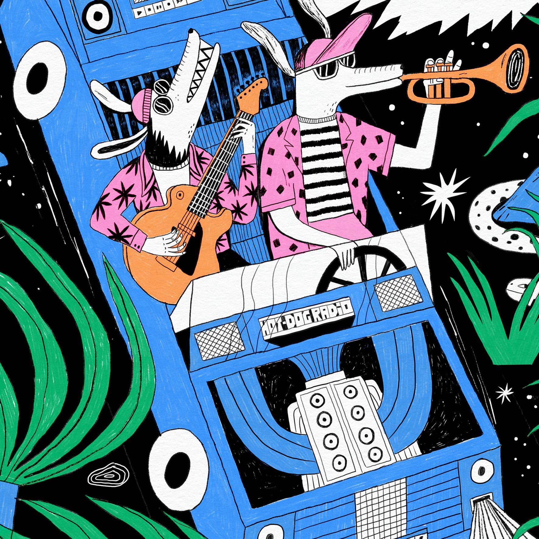 Dans Les Dents - Wholesale Poster - Poster 30X40 CM - ON THE ROAD AGAIN - AFF491