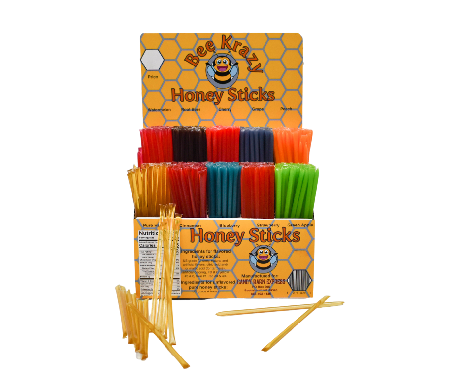 Candy Barn Express - Wholesale Hard Candy - Bee Krazy Honey Sticks Starter Pack - Option 12
