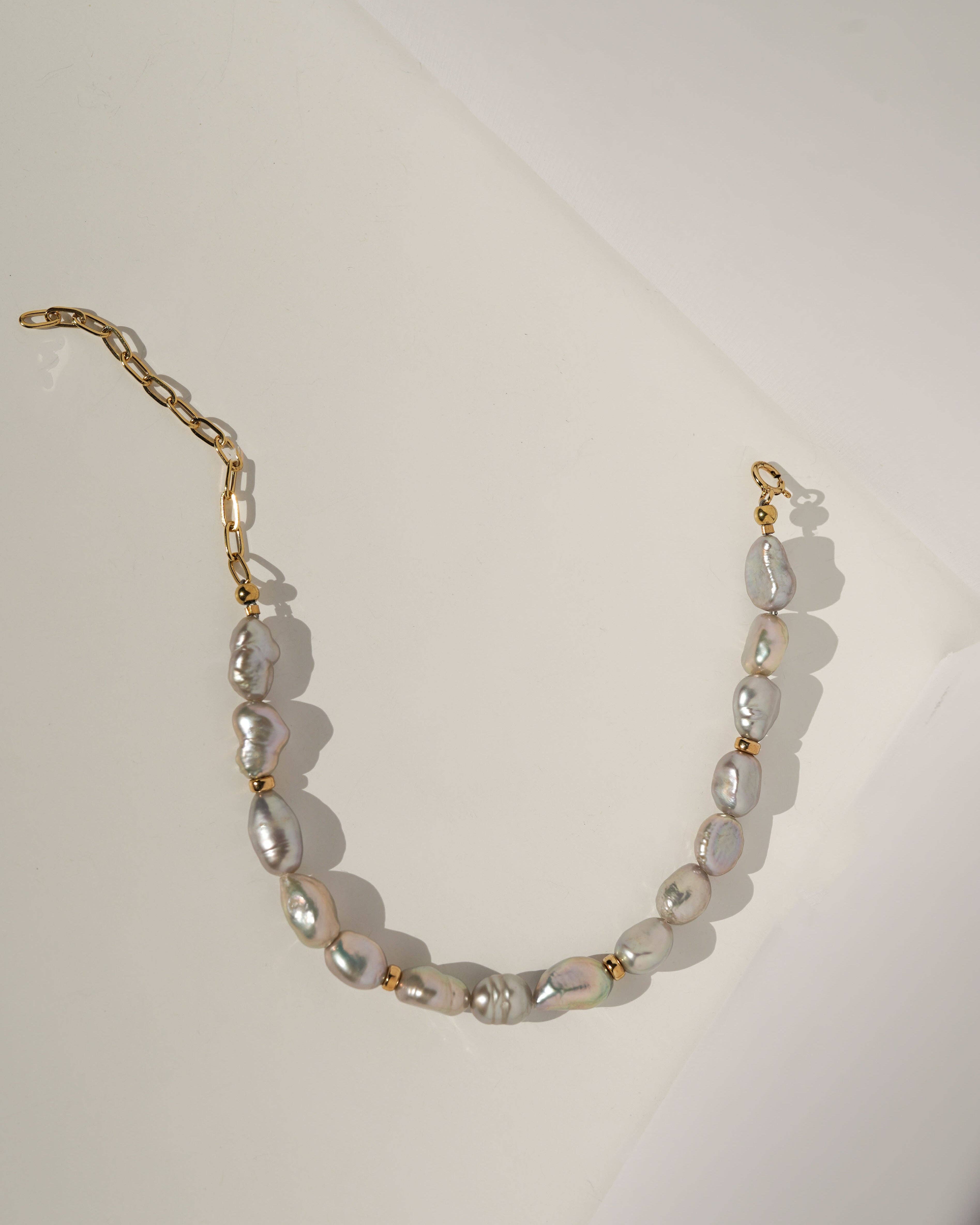 KOZAKH - Wholesale Beaded Bracelet - Grey Pearl Bracelet2