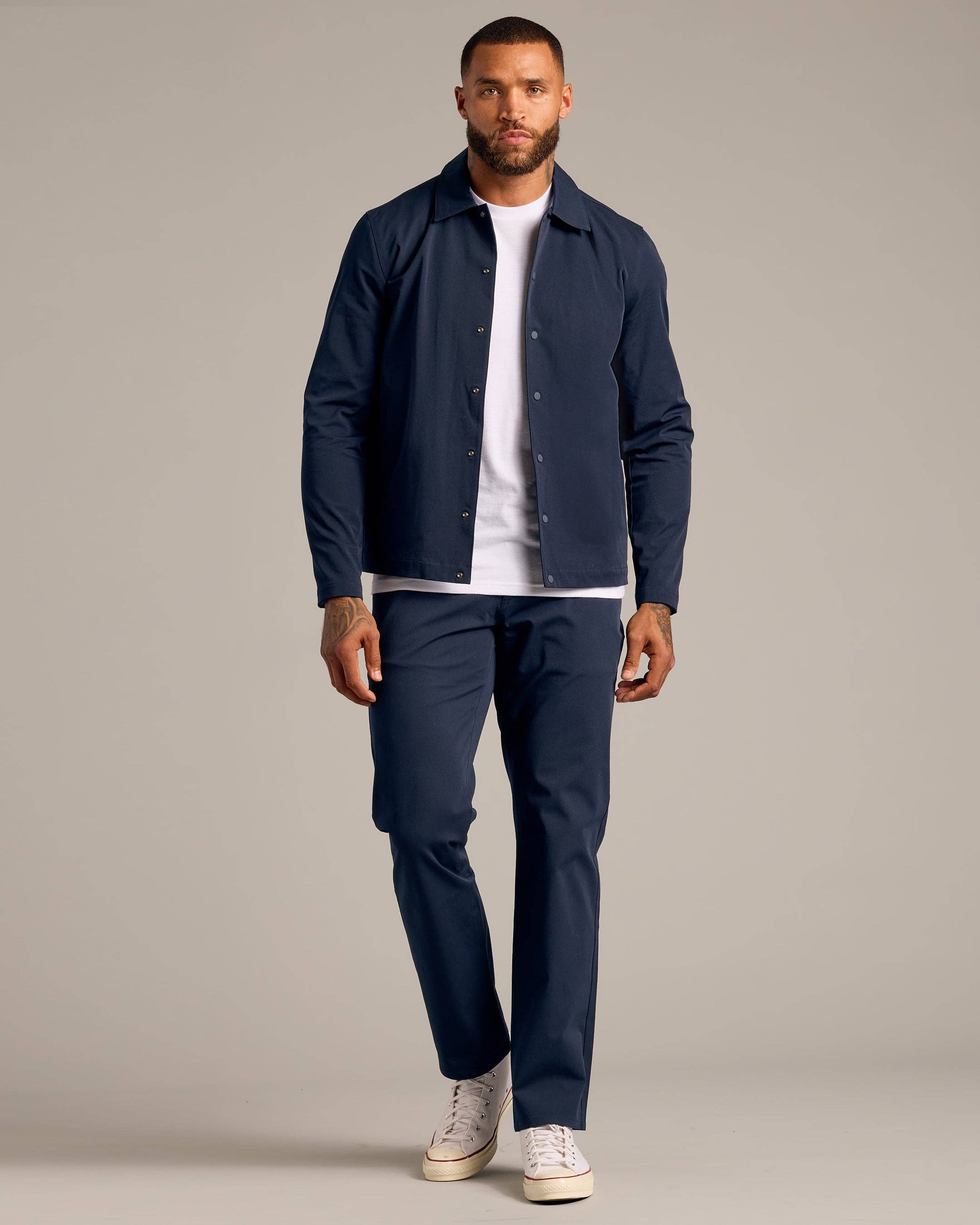 True Classic - Wholesale Jacket - Men's - Navy Coaches Jacket6