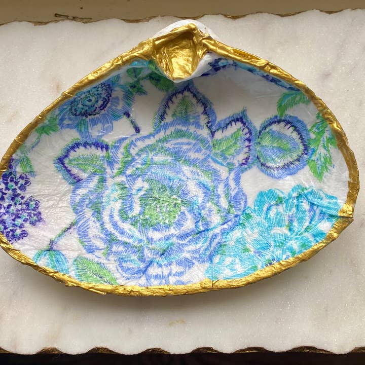 Portagioie e portagioie a conchiglia turchese per la vendita all'ingrosso da parte di Del Mar Designs DC