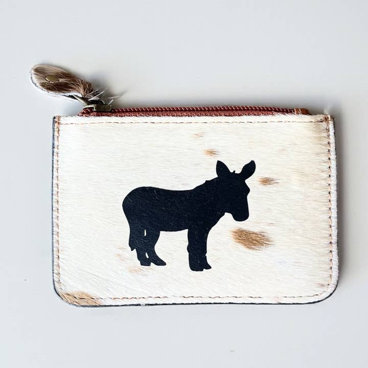 Esel-Kuhhaut-Münzbeutel für den Großhandel von Western Linens