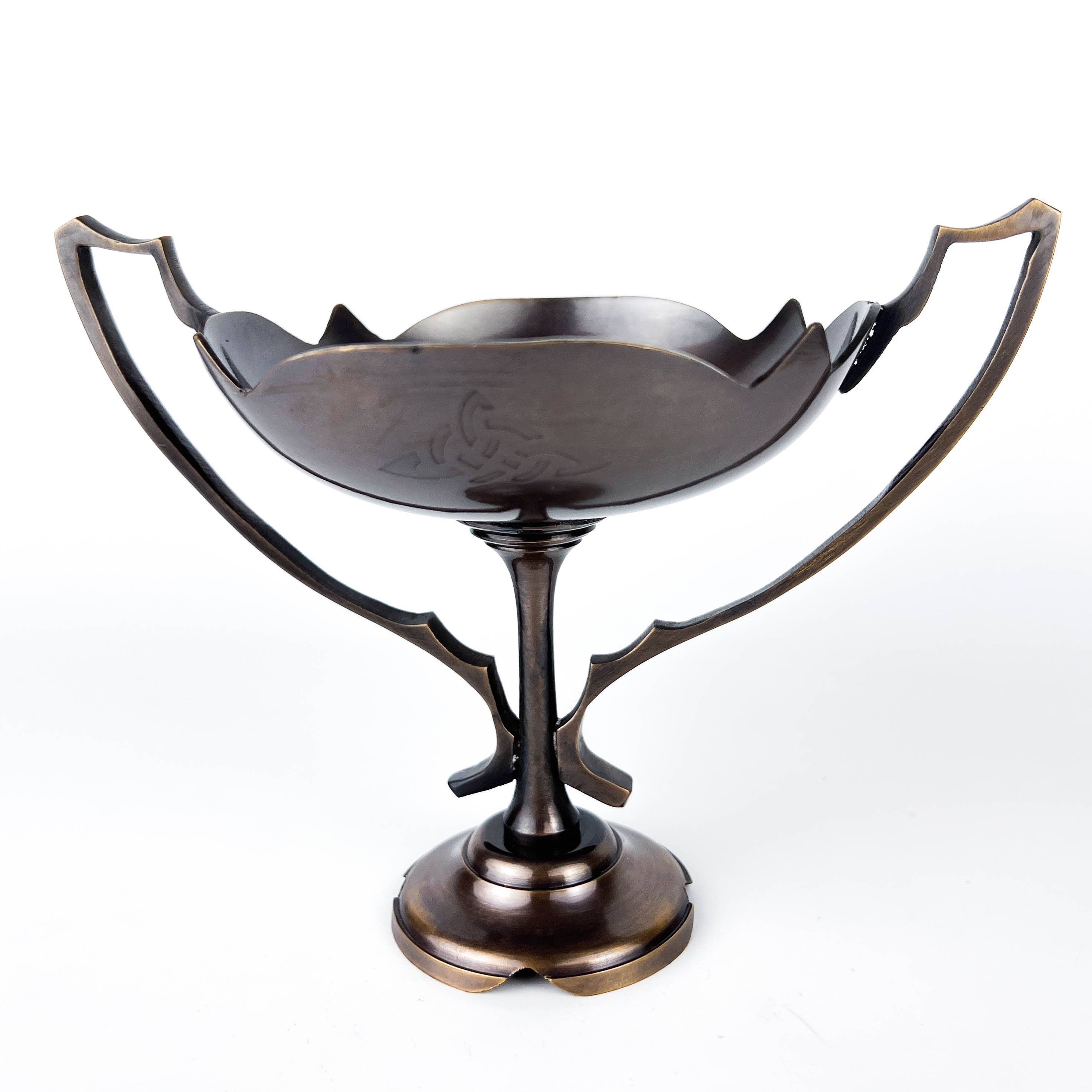 GREENROOTS USA LLC - Wholesale Incense Holder - Triquetra Egyptian Lotus Burner/Smudge Pot 5.5 X5.5 X 7.5"0