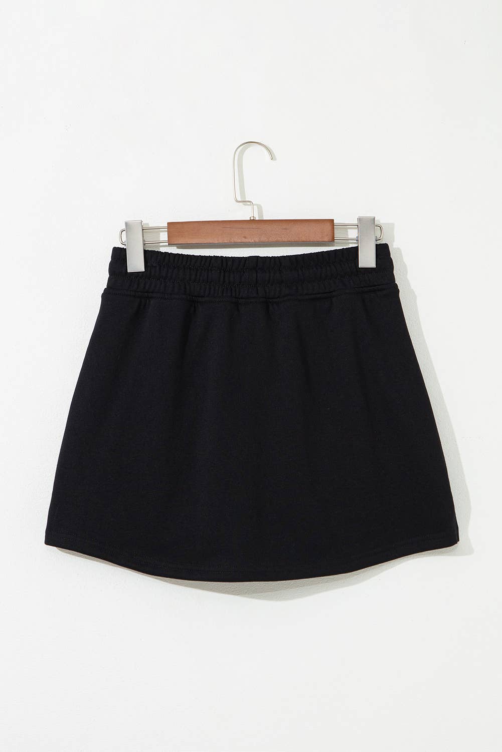 1 the Woman - Wholesale Skirt - Women's - French Terry Drawstring Mini Skort with Pockets9