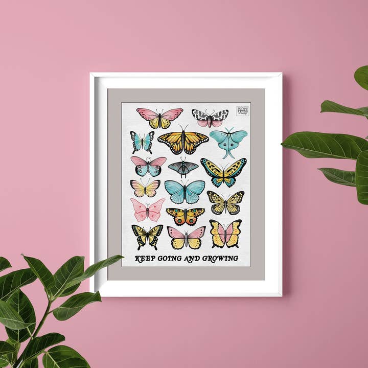Butterfly Watercolor Print for wholesale by Sending Love Studio