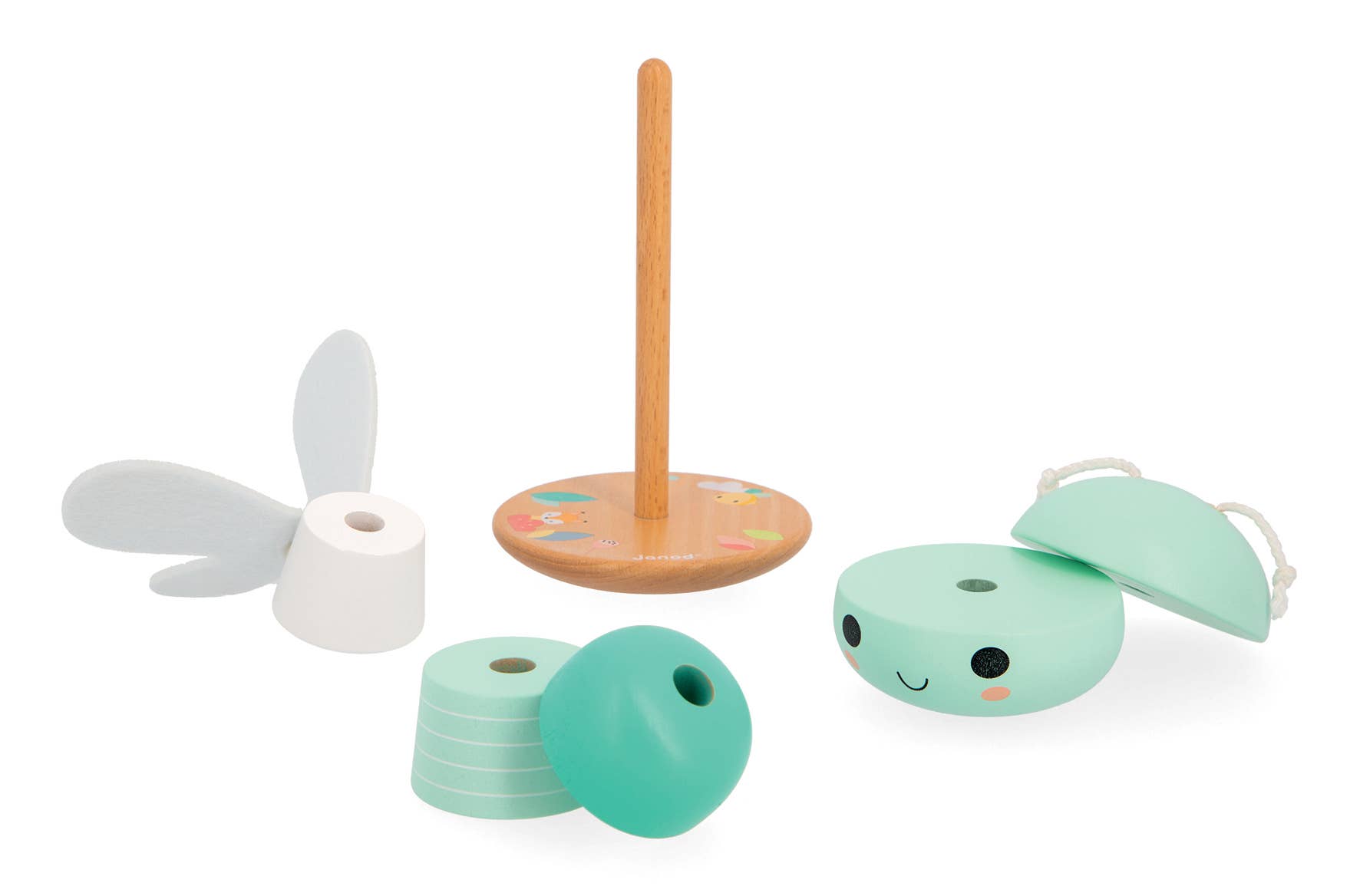 Janod - Wholesale Wood Toy - Kids - Pure | Dragonfly | Stacker & Rocker | Fine motor skills2