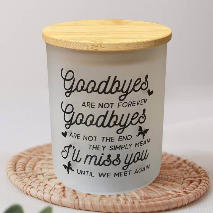 Farvel er ikke for evigt stearinlys med telys for engroshandel hos Teele and Co.