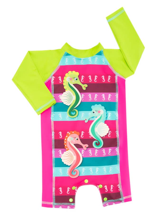 Combinaison de soleil/maillot de bain
avec boutons-pression à l'entrejambe 401 pour la vente par Color Fingers