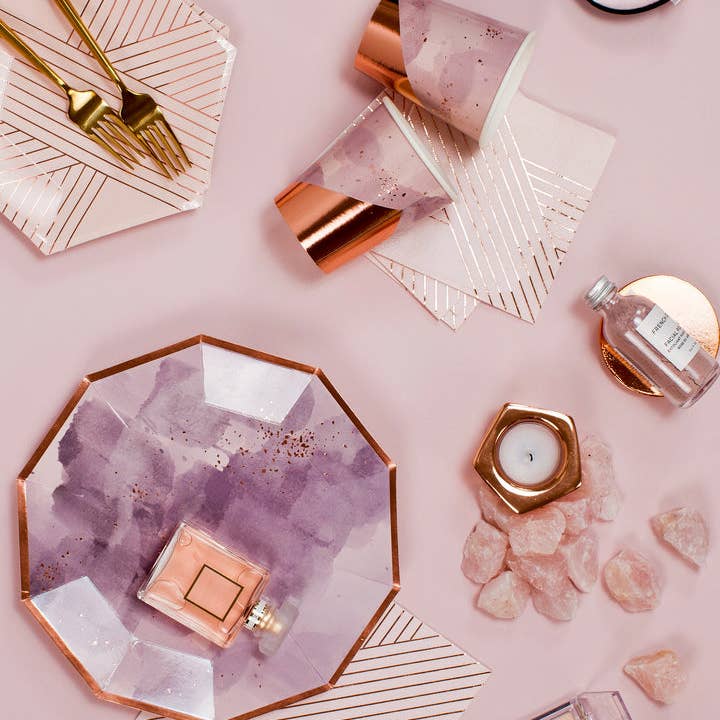 Harlow & Grey - Wholesale Disposable Plate - Amethyst - Purple Large Paper Plate3