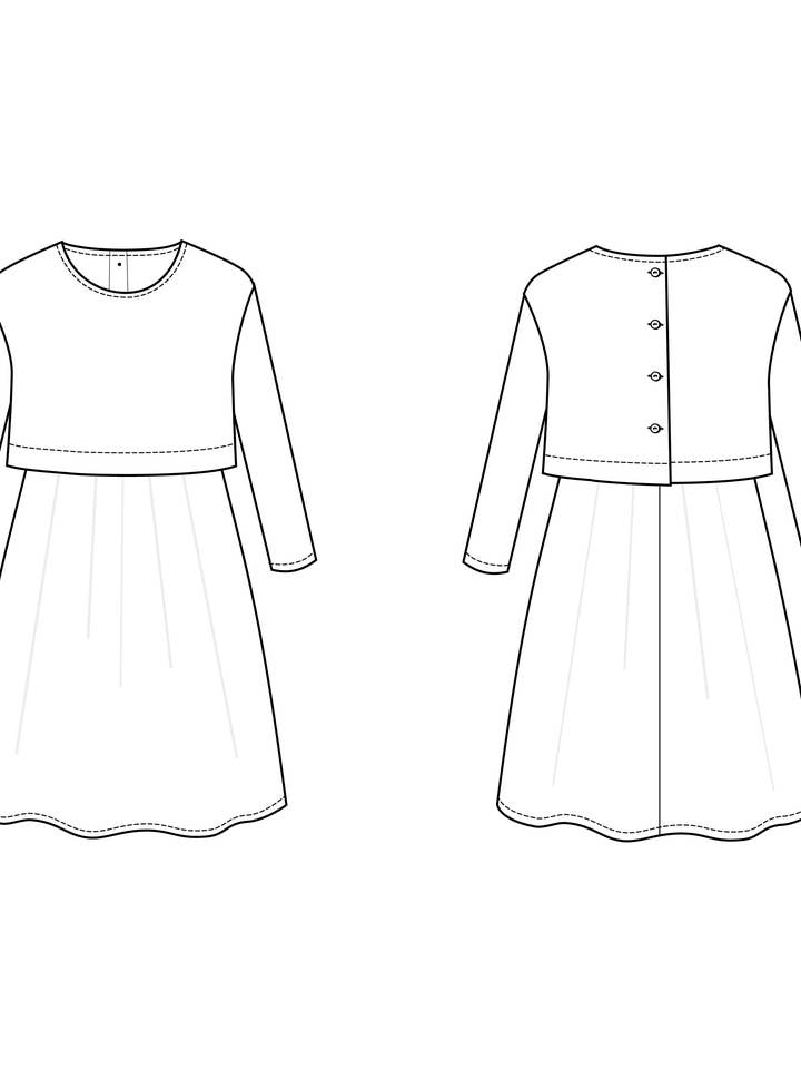 Eila Dress Sewing Pattern for wholesale by Eglantine et Zoé
