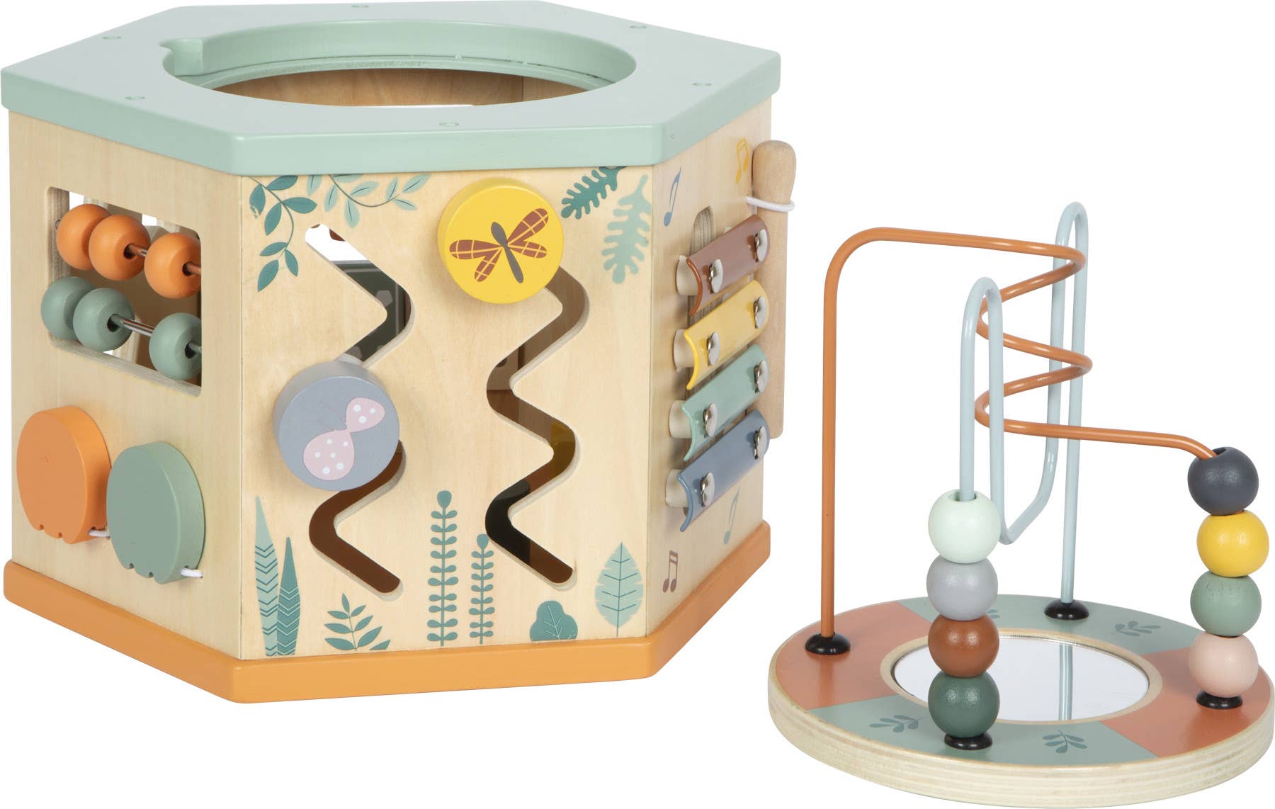 small foot - Wholesale Wood Toy - Kids - 7 Sided Motor Skills Cube “Safari” | Motor Skills | Wooden Toys2