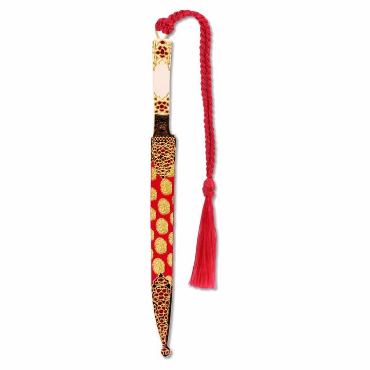 Mughal Dagger & Scabbard Metal Bookmark, MADE in USA for wholesale by David Howell and Company
