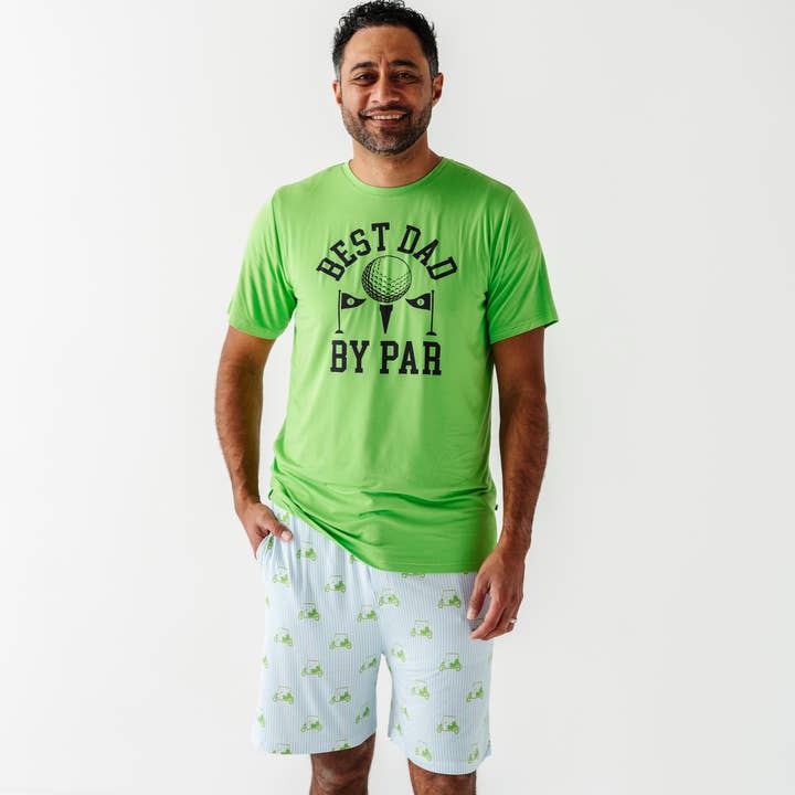 Kiki + Lulu - Wholesale Lounge Set - Men's - Who's Your Caddy? Blue Golf Mens Lounge Set- Kiki+Lulu x Little Mama Shirt Shop