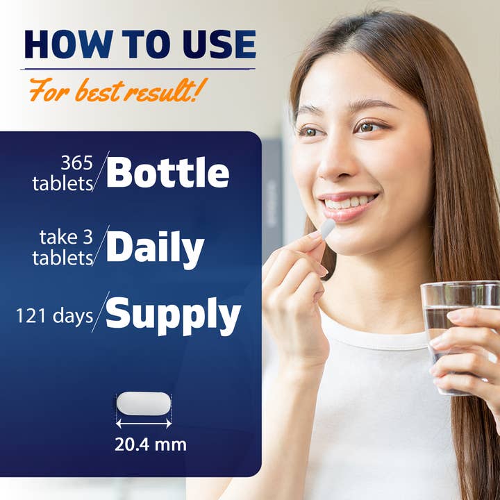 Vitamatic - Wholesale Oral Supplement/Vitamin - Vitamatic | Calcium Magnesium Zinc | 365 Coated Tablets2