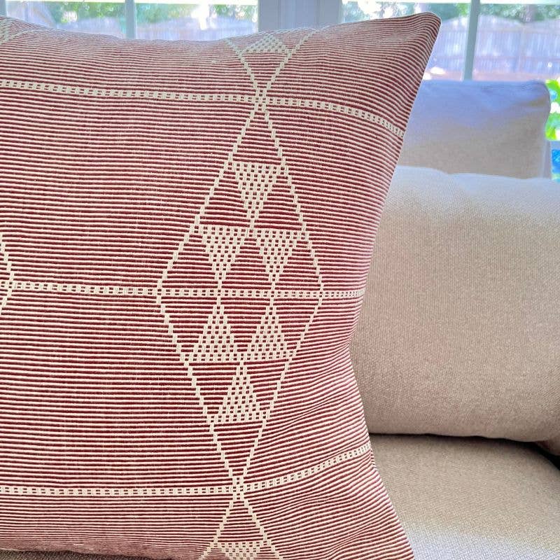 Terracotta base Pattern in Off White Arizona Pillow Cover for wholesale on Faire2