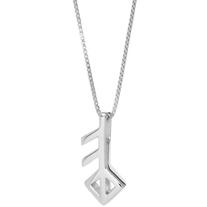 Pendentif en forme de rune en argent sterling - Love pour la vente par Scandinavian Specialties