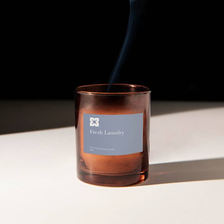 Amber&Horn – wholesale Burkljus – Färsk tvätt doftljus1