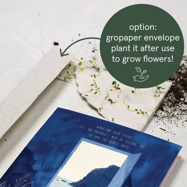 Botanopia - gifts , decor and cards for plant lovers - Wholesale Friendship Card - Take the scenic route | Encouragement Friendship Card7